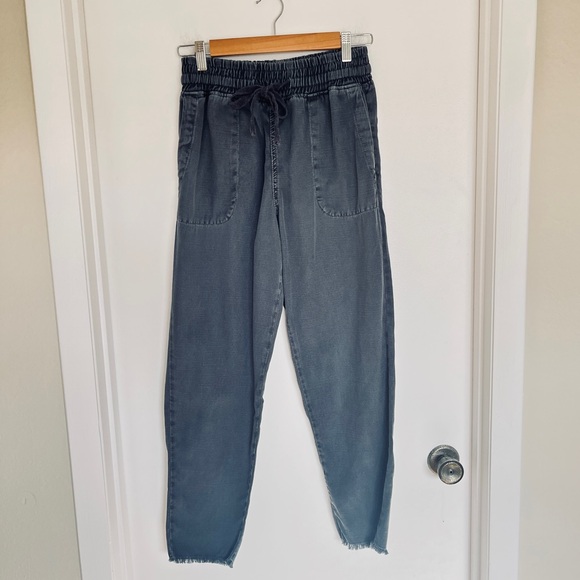 Zara Pants - Zara Charcoal Tie Waist Pants, Size M, Cotton